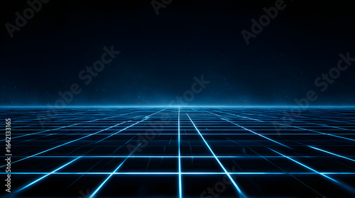 Neon Grid Landscape