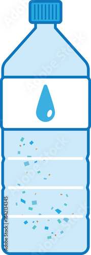 Microplastics in Water Bottles issue icon.