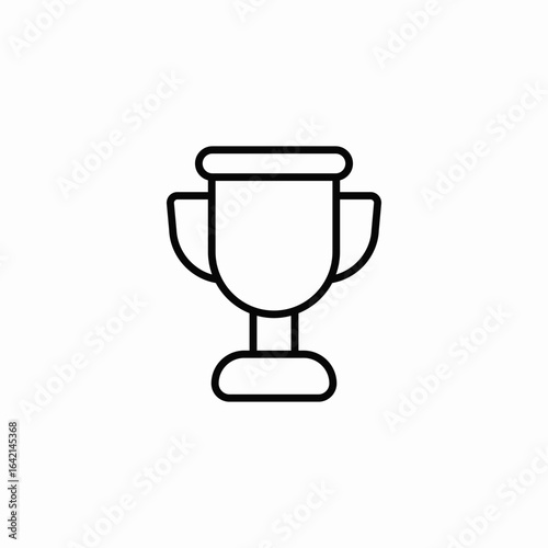 medal cup icon sign vector