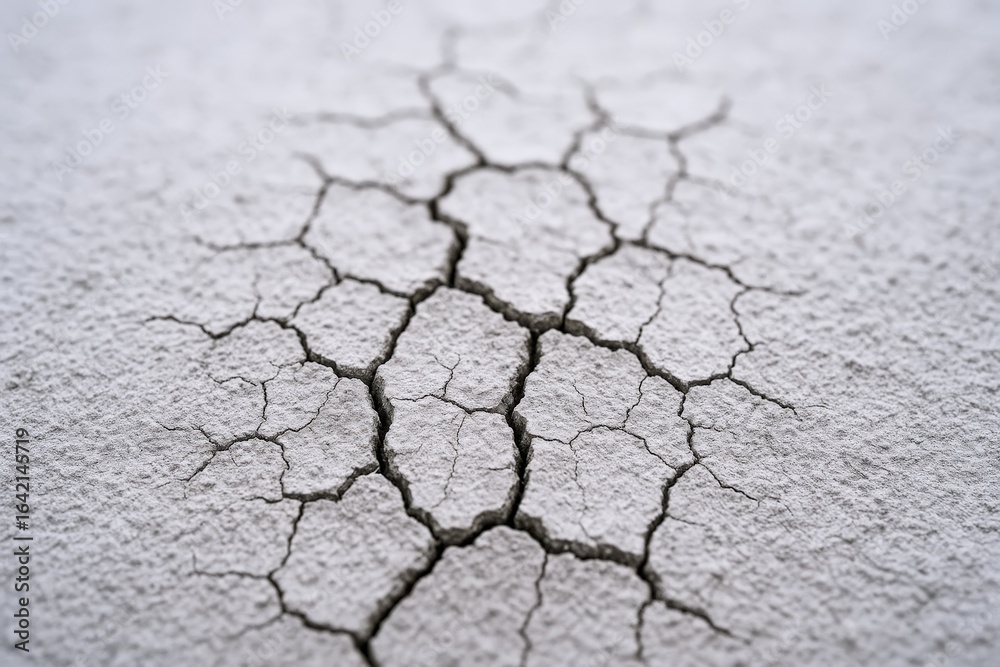 Obraz premium Cracked Earth Texture Background Showcasing Arid Soil and Climate Change Effects, Suitable for Environmental or Ecological Themes