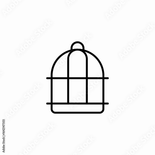 cage bird icon sign vector