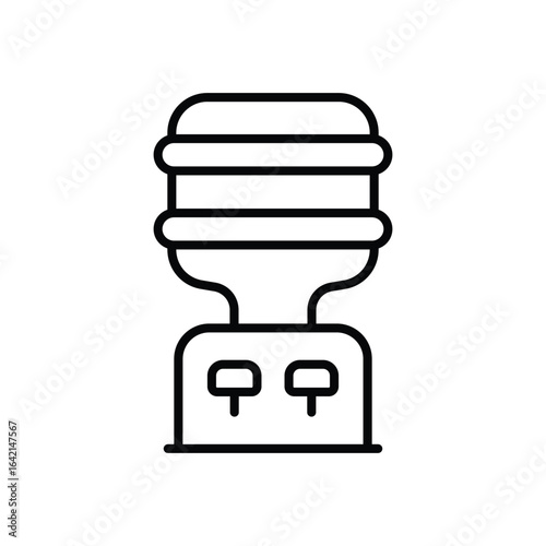 Cooler icon vector