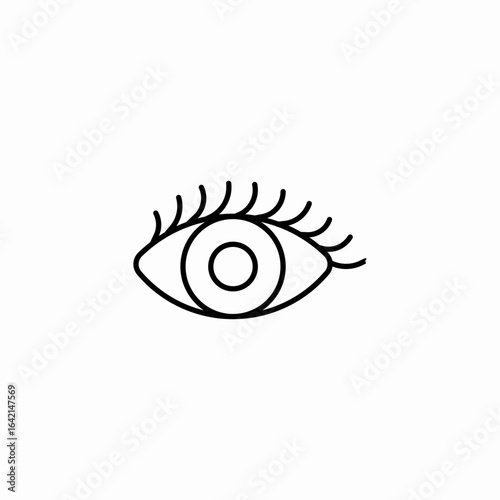 care eye icon sign vector
