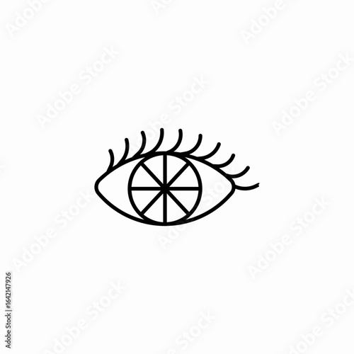 eye test icon sign vector