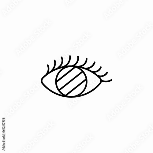 eyesight restriction icon sign vector