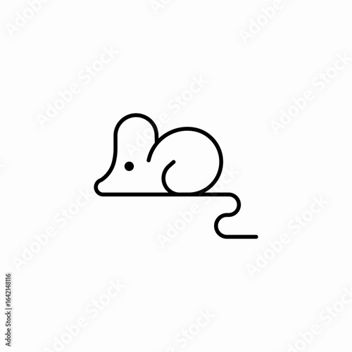 mouse toy icon sign vector