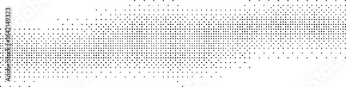 Abstract geometric elliptical frame made of grey crosses creating a halftone gradient effect on a white background Modern technology vector illustration
