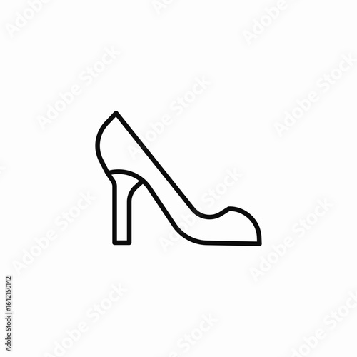 heel shoes icon sign vector