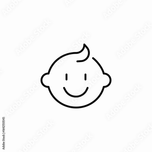 toddler boy icon sign vector