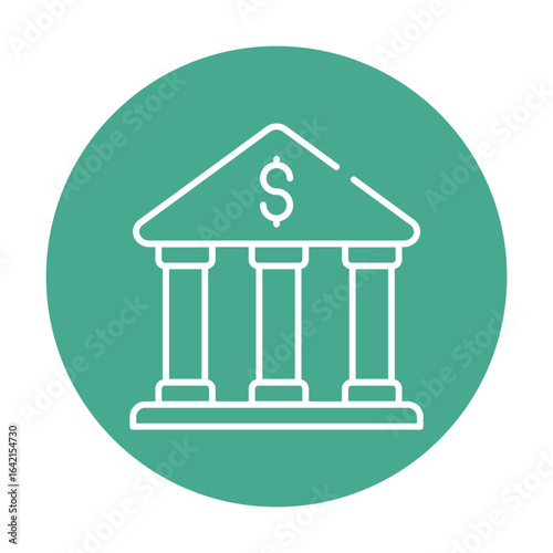 Bank icon vector