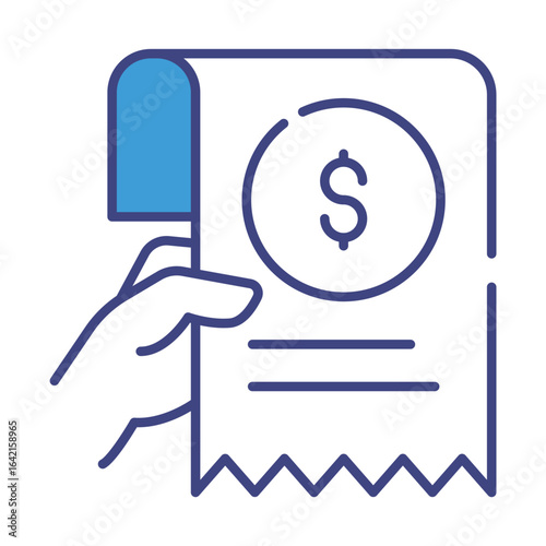 Bill icon vector