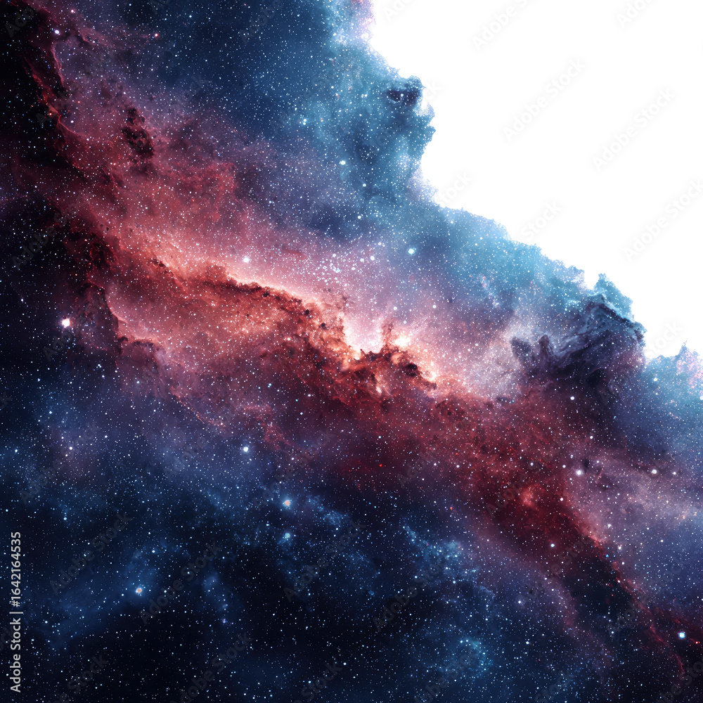 Fototapeta premium A vibrant nebula in deep space