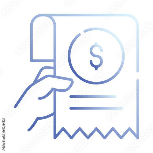 Bill icon vector