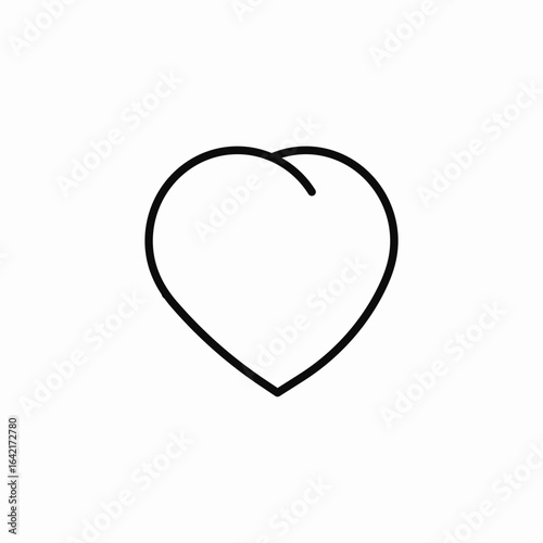 heart dimension icon sign vector