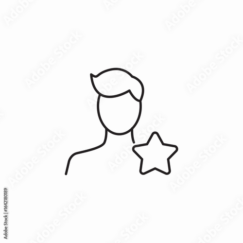 top member icon sign vector