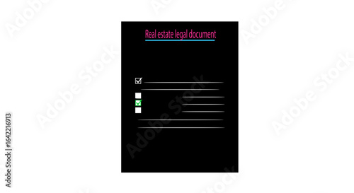 Real Estate Legal Documents Contracts, Agreements, Mortgage Forms, Property Sale Vector Illustration