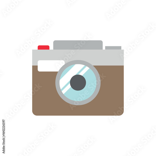 Vintage instant camera. Vector