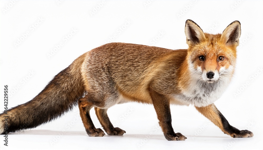 Fototapeta premium fox isolated on a white background cutout