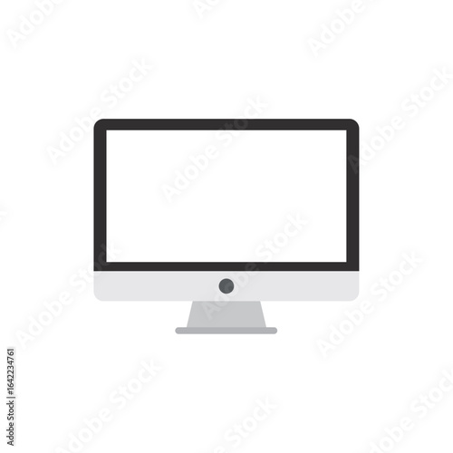 Computer monitor display screen. Vector