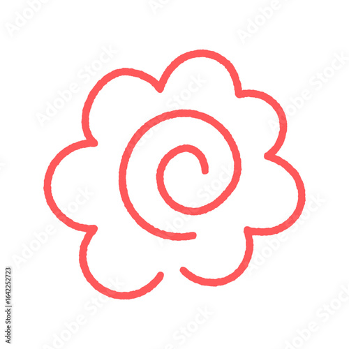 かわいい手書きの赤い花丸 - 合格･よくできました･100点のイメージや重要箇所の装飾のイラスト素材