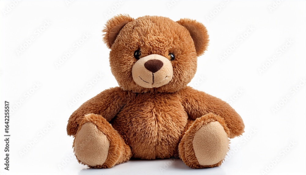 Fototapeta premium brown teddy bear isolated on white background