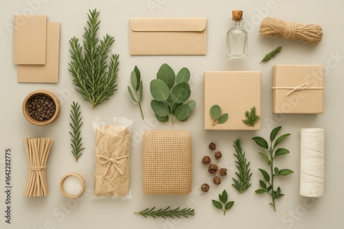 Zero Waste Lifestyle Concept with Sustainable Products and Packaging