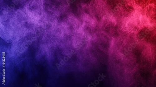 Abstract smoky background in vibrant purple and red hues