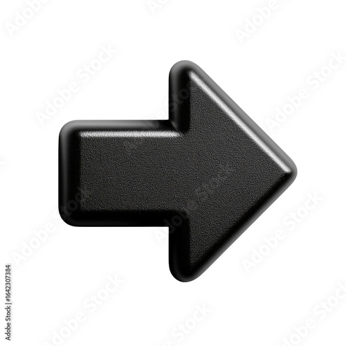 Right direction arrow sign symbol pointer navigation guide forward design isolated on transparent background 