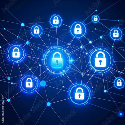 Abstract network of security locks