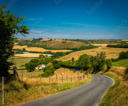 Cerne Abbas Giant on a sunny summer day