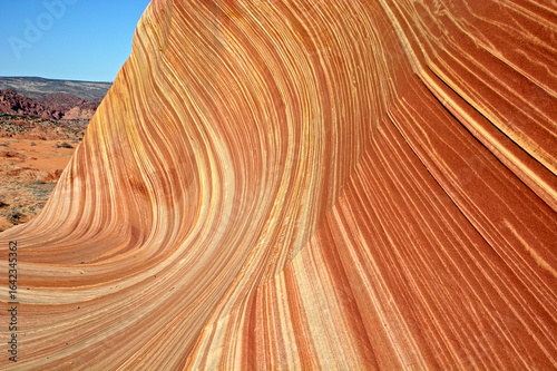 Fotografija The Wave Sandstone Formation in Vermilion Cliffs, Arizona