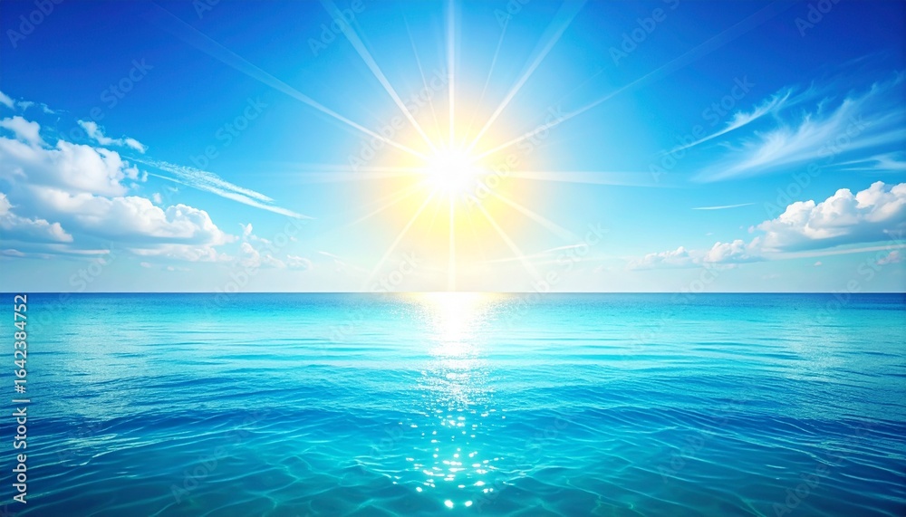 Obraz premium 海と太陽
