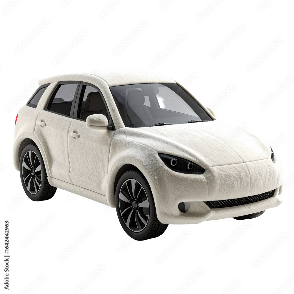 Obraz premium White modern car or suv studio shot isolated background for commercial use