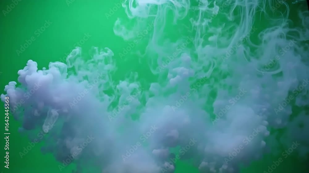 Ethereal purple smoke gently dances and swirls against vibrant green backdrop, dreamy and captivating Ethereal purple smoke gently dances and swirls against vibrant green backdrop, dreamy and captivating