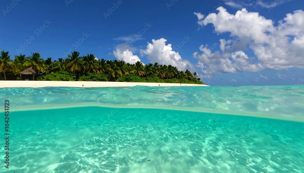 Fototapeta premium Tropical island beach scene