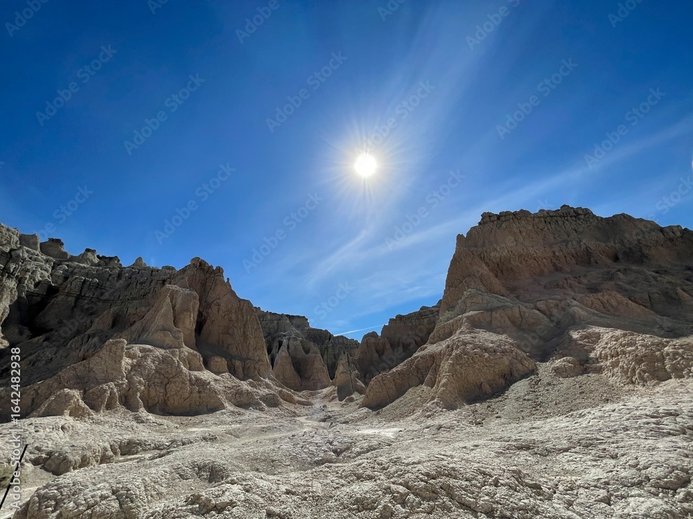 Fototapeta premium desert landscape with blue sky