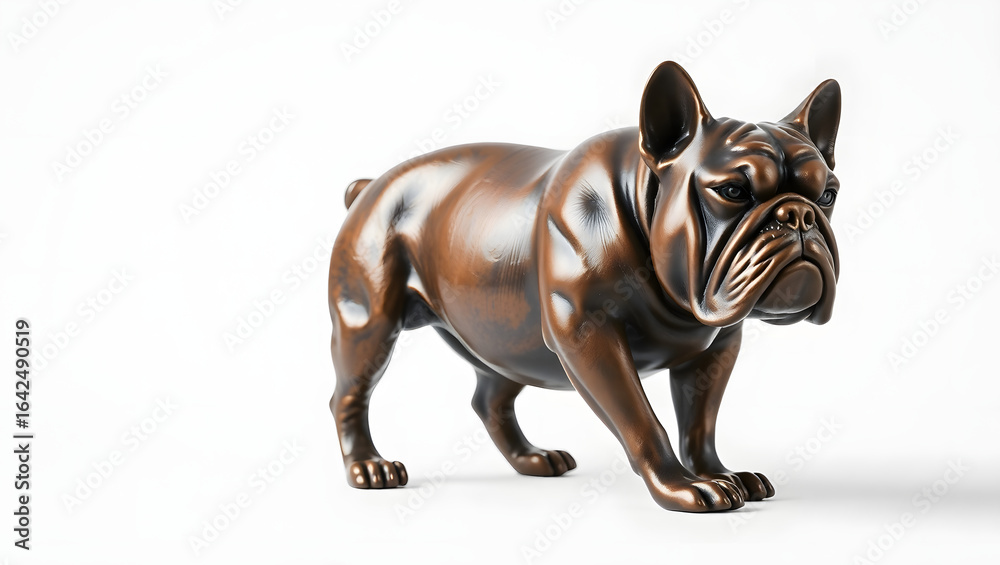 Fototapeta premium Bronze Bulldog Sculpture