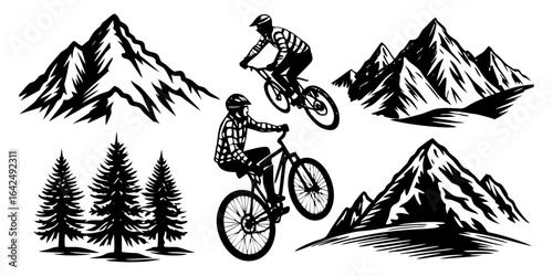 mountain bike silhouette