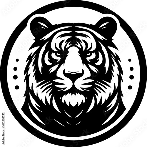 sketch vector illustration image design icon logo symbol tiger head abstract modern 