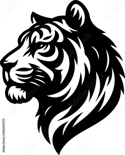 sketch vector illustration image design icon logo symbol tiger head abstract modern 