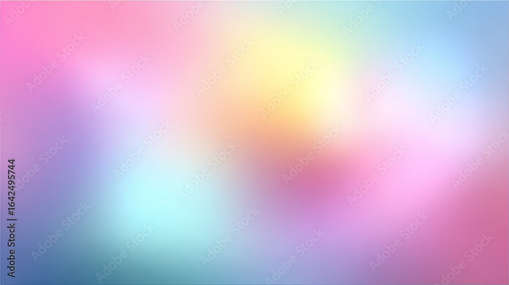 Fototapeta premium Abstract blurred background with a beautiful gradient of soft pink and vibrant blue hues creating a dreamy and ethereal visual effect for modern design projects.