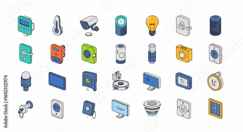 Modern smart home technology icons representing convenience and connectivity for seamless living
