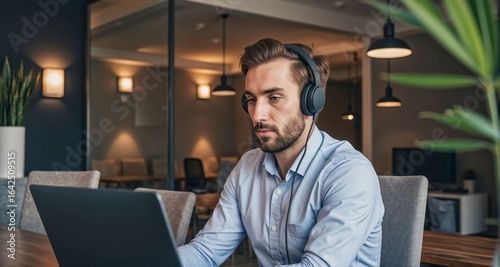 Wallpaper Mural Project manager on video call in modern office Torontodigital.ca