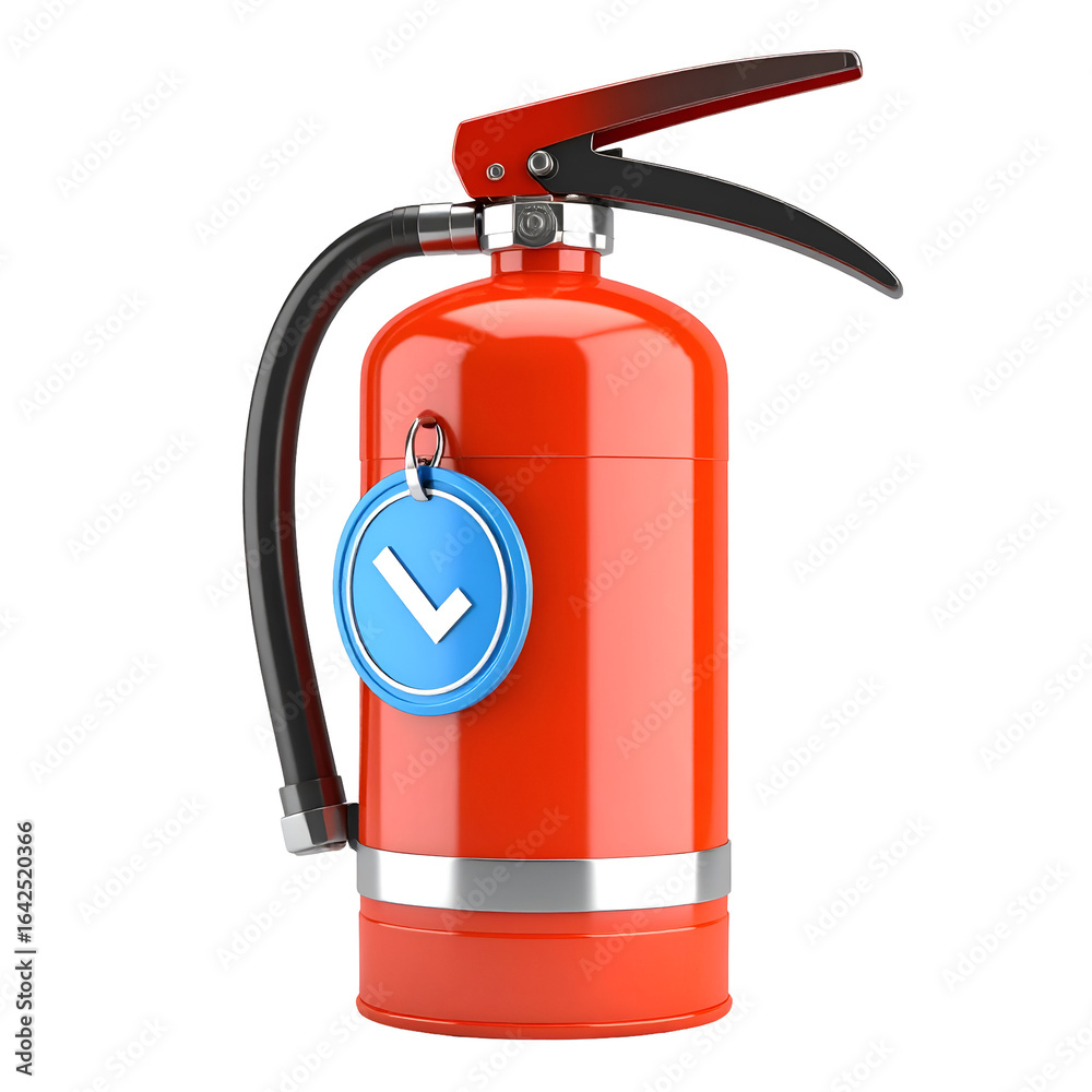 Obraz premium Red fire extinguisher safety image