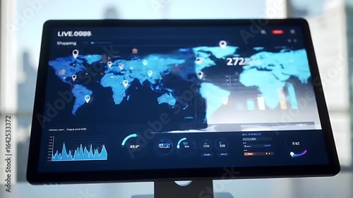 Global Shipping Network Tracking with Live Data Analytics Dashboard and Visualizations