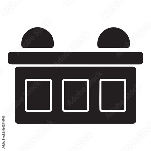 Court vector on white background