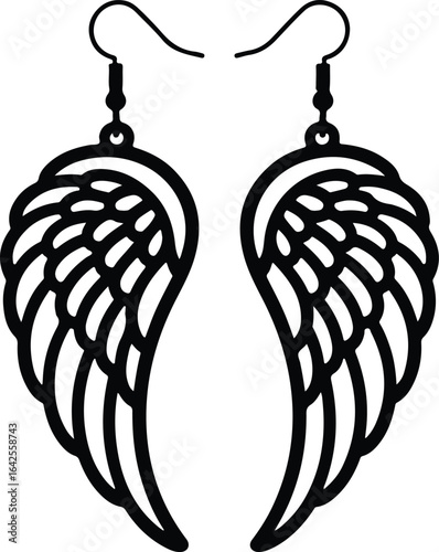 Elegant wing earrings for modern style