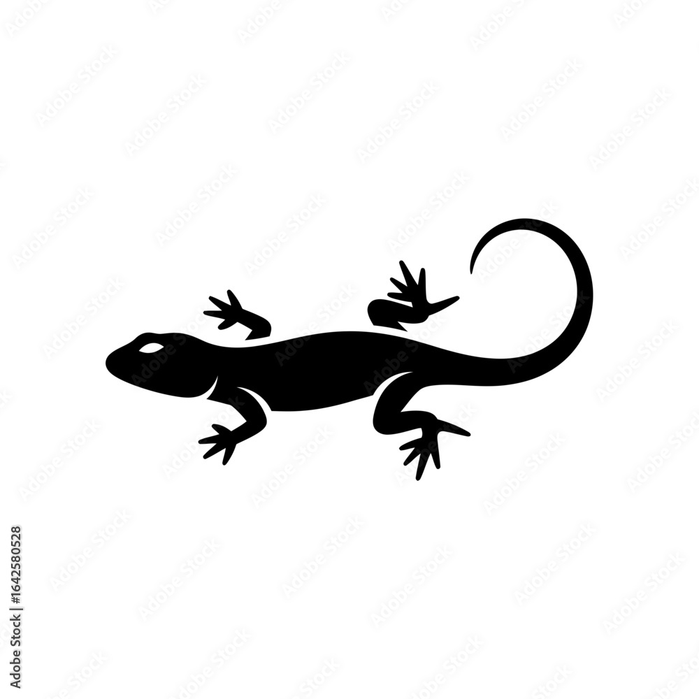 Fototapeta premium Cartoon otter winking with text blink below
