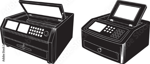 PCR Machines: Laboratory Thermal Cycler Devices for DNA Amplification | Medical and Scientific Research Equipment Illustrations