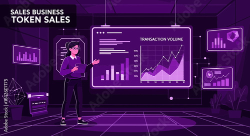 Analyzing sales business token performance with data analysis and visualization
